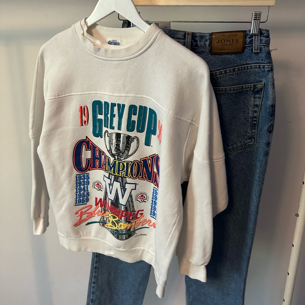 Vintage grey cup crewneck
